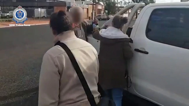 RAW: Strike Force Trawler detectives arrest man over alleged online child procurement