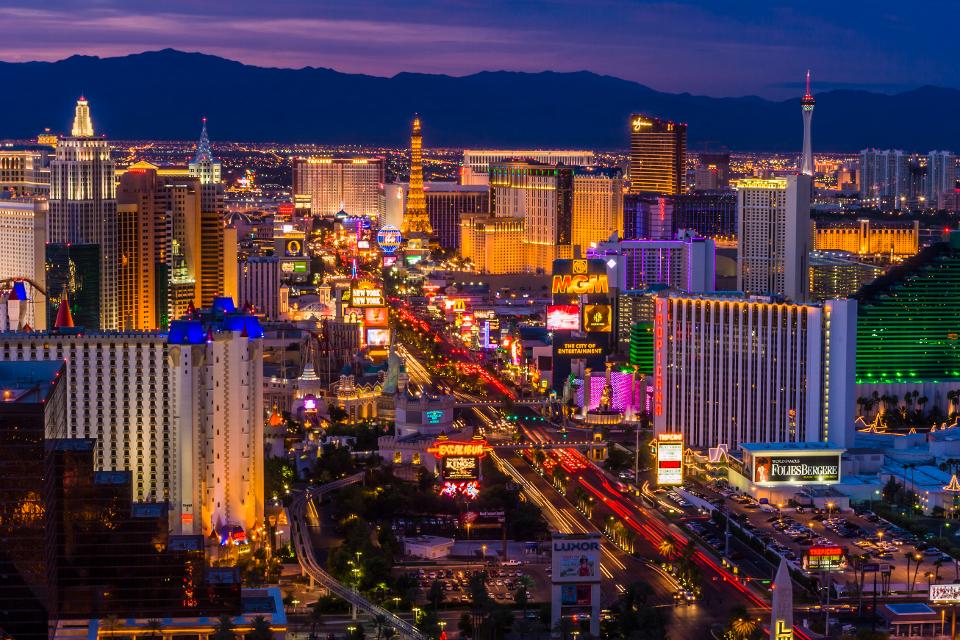 Las Vegas Strip at twilight