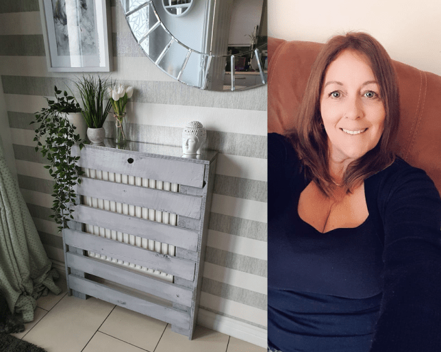 Hellan Pearce and her diy radiator covers