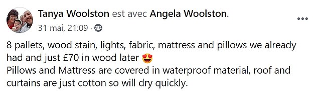 Tanya shared her results, as well as pictures illustrating how she built the impressive structure on the Extreme Couponing and Bargains Facebook group.
