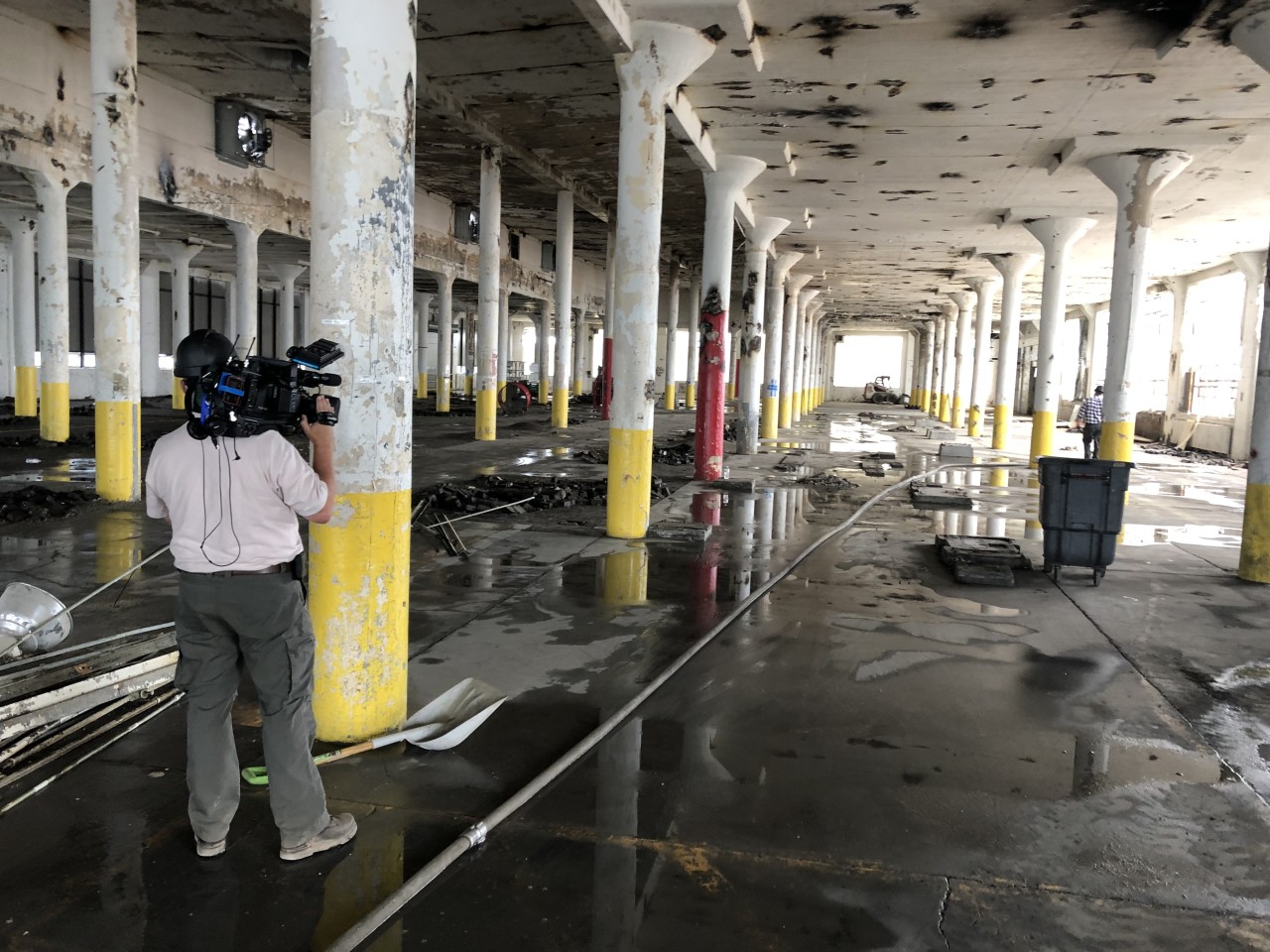 Former production floor of US Playing Card Company