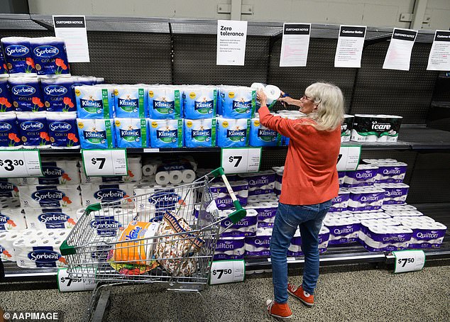 Kimberly-Clark - who makes 20 per cent of Australia's toilet paper - was forced to ramp up their manufacturing at the request of retailers trying to keep up with demand