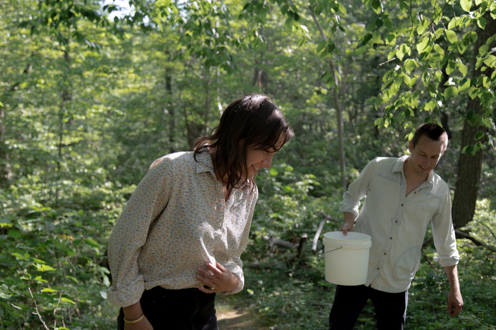 Two people in nature.