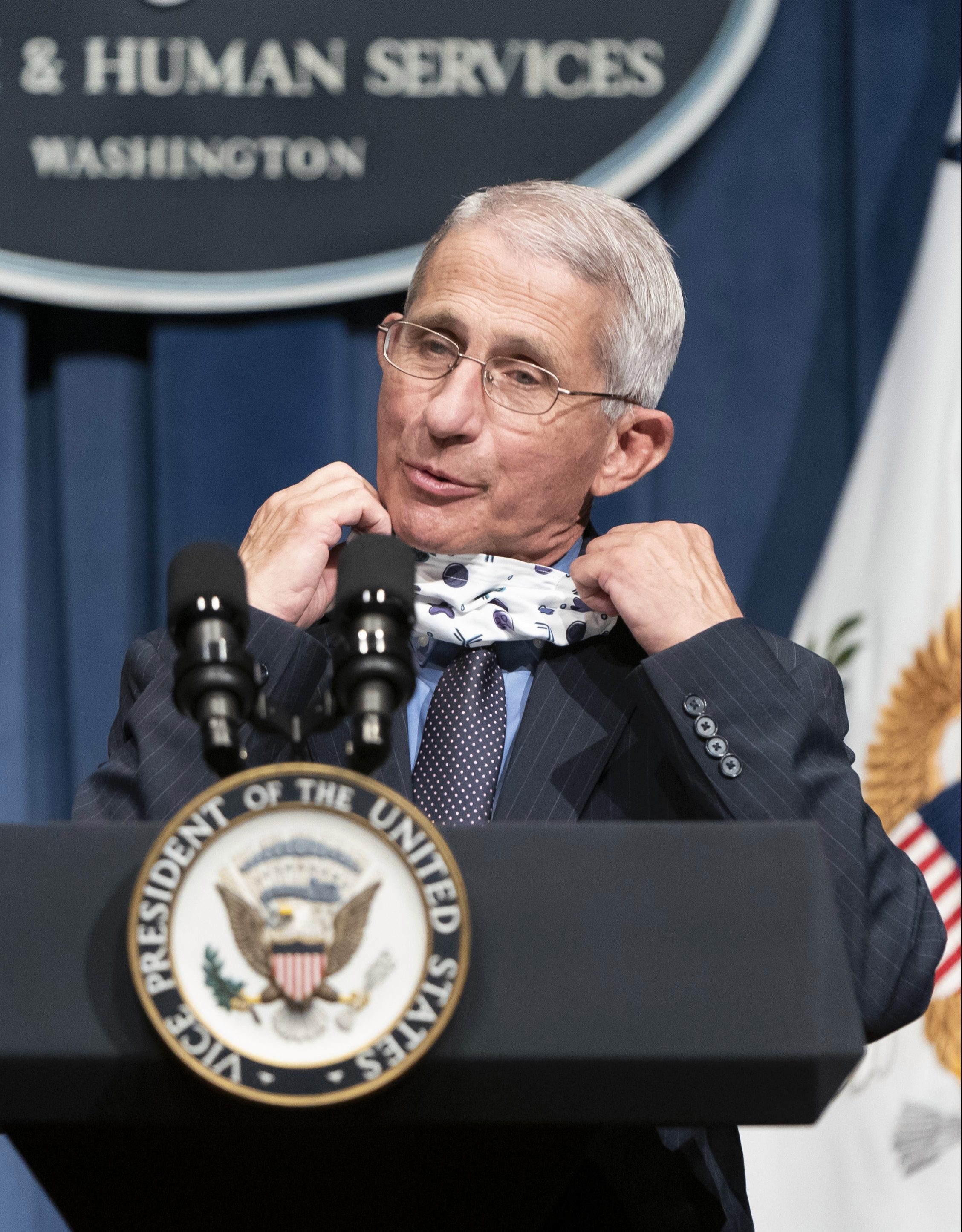  Infectious Diseases boss Anthony Fauci at a White House Coronavirus Task Force briefing on June 26