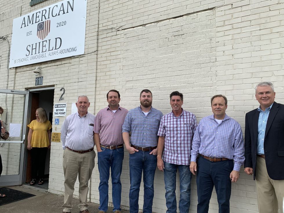 U.S. Congressman James Comer joins co-owners and city officials in tour of new Edmonton factory.