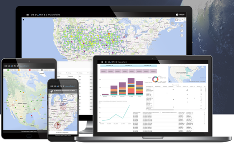 MacroPoint real-time freight visibility screen