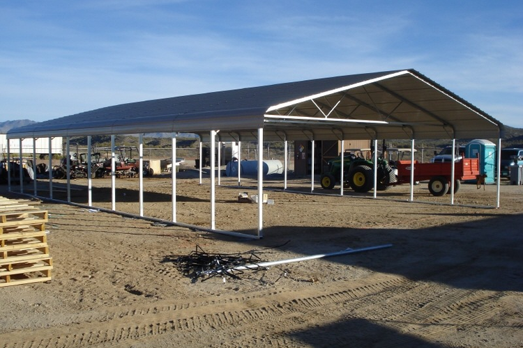 Custom carport built by VersaTube.