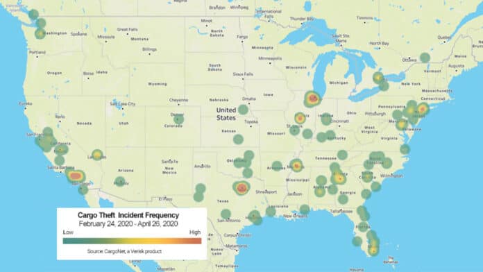 Cargo Theft Incident Frequency by Location
