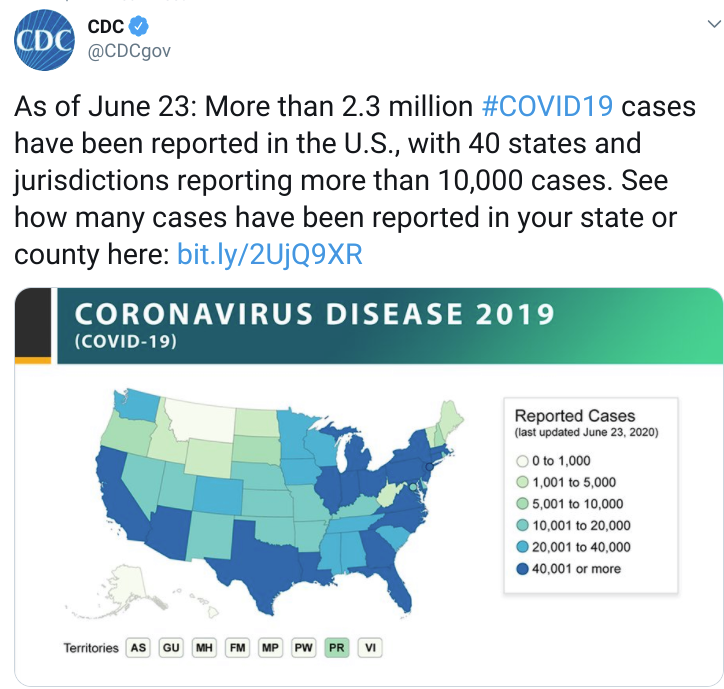  The CDC has warned of a huge uptick in Covid-19 cases