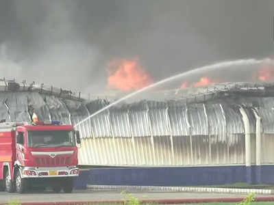 Fire breaks out at a factory in GIDC in Sanand area of Ahmedabad