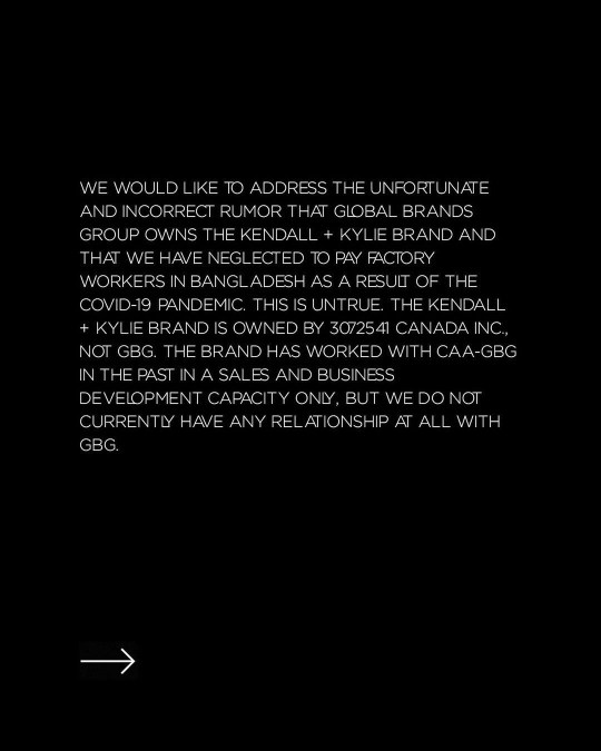 Kendall and Kylie Jenner's clothing company denies it works with supplier who hasn't been paying workers