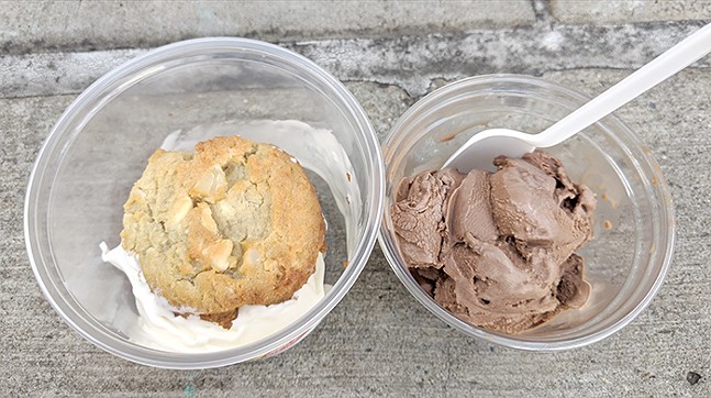 Ice cream sandwich and chocolate Reese’s peanut butter cup ice cream - CP PHOTO: MAGGIE WEAVER