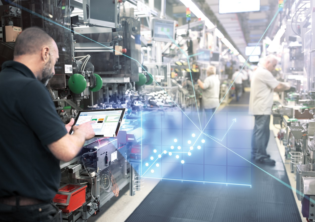 Bosch’s Nexeed Industrial Application System offers software that records, processes and visualizes data from production and logistics.