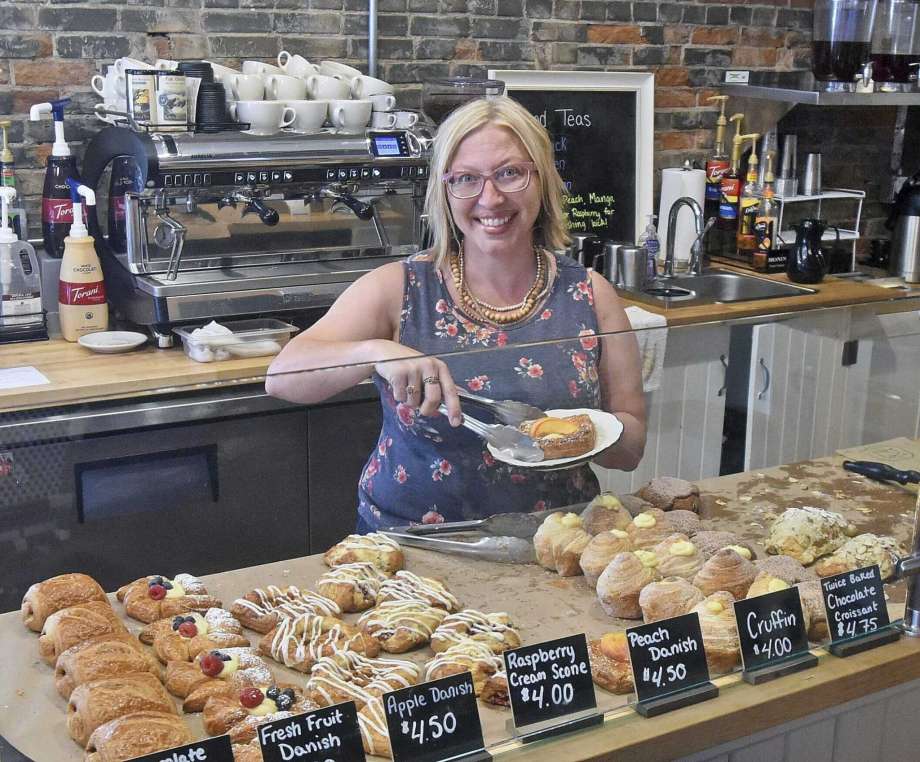 Sandy Jacobson, owner of Brick Oven Bakery in downtown Bismarck, recently received a small employer loan from the Bank of North Dakota. (Tom Stromme/The Bismarck Tribune via AP) Photo: Tom Stromme, AP / The Bismarck Tribune