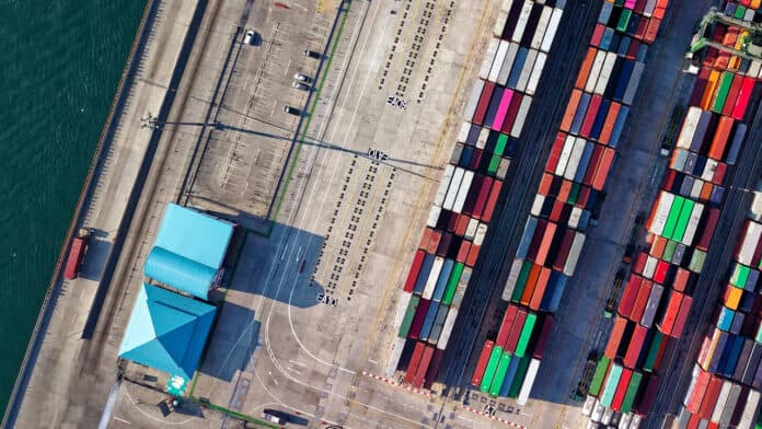 supply chain container lot