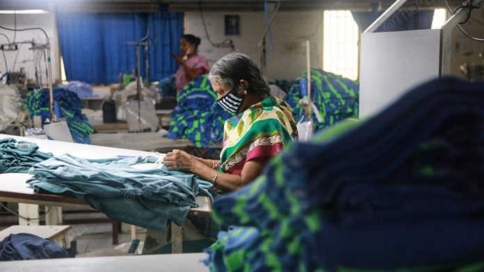 tiruppur2 A worker at a factory in Tiruppur. Photo: Manisha Mondal/ThePrint