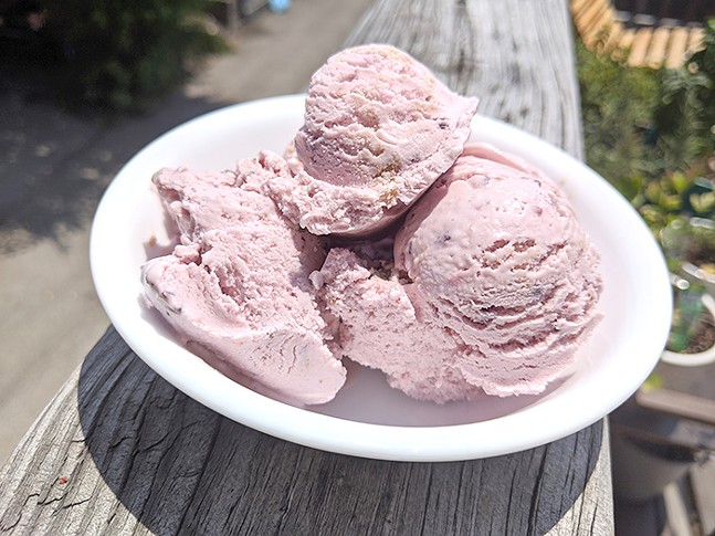 Berry crunch ice cream from Happy Day Dessert Factory - CP PHOTO: MAGGIE WEAVER