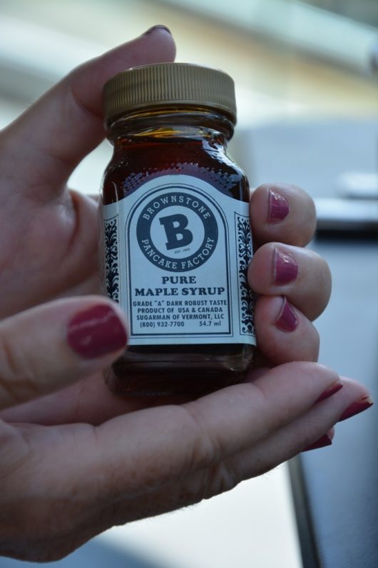 Maple syrup and polished fingernails