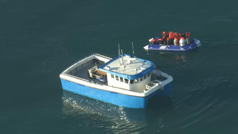 The conditions in the Channel are more favourable than usual for crossing