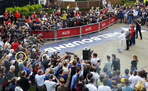 michael masi, fia race director paul little, chair of australian grand prix corporation andrew wesatcott, australian grand prix corporation chief executive officer and chase carey, formula one group chairman speak to the media after the formula 1 australian grand prix 2020 was cancelled at the the albert park circuit in melbourne, friday, march 13, 2020 aap imagescott barbour no archiving, editorial use only