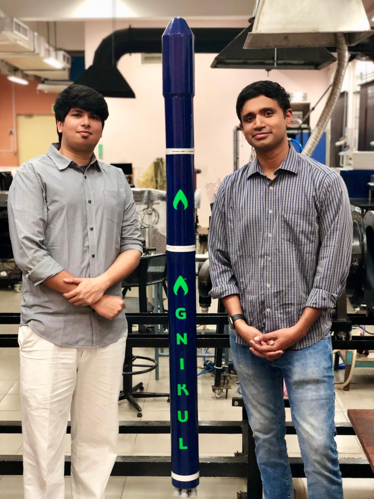 Agnikul founders: Srinath Ravichandran (R) and Moin SPM (L)