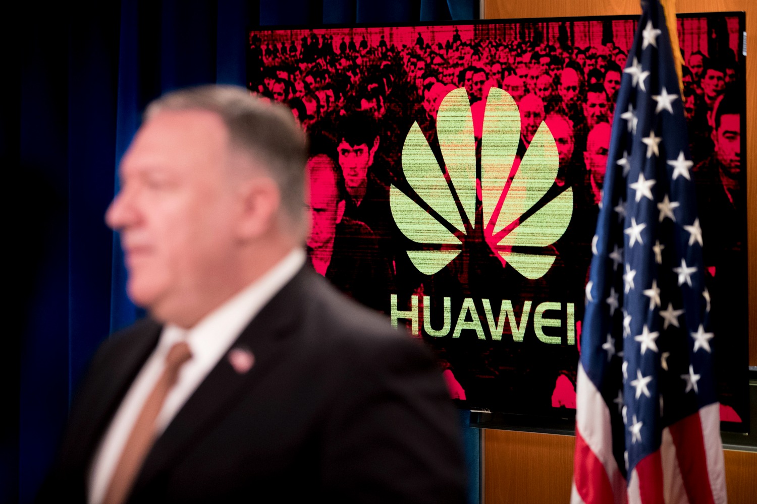 Secretary of State Mike Pompeo during a news conference.