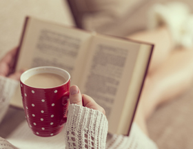 Reading a book