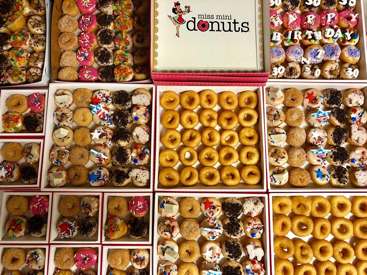 Pick a fave flave at Miss MIni Donuts.