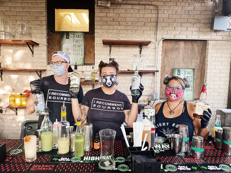 Drink a cocktail, tip a bartender, feed someone in need.