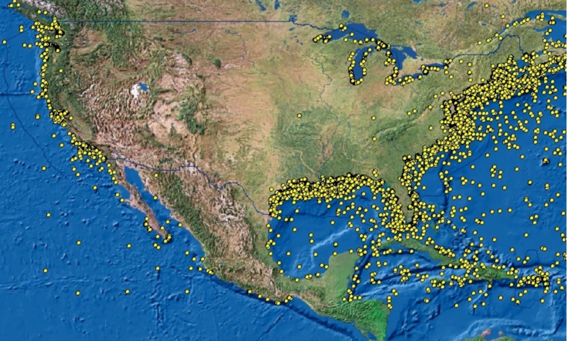 More than 20,000 shipwrecks surround the United States. Some of the vessels are military and contain untold caches of weapons.