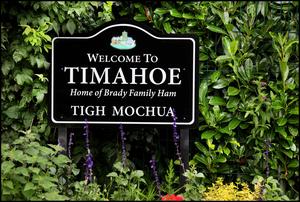 Dark cloud: Timahoe, Co Kildare, is coming to terms with restrictions announced as a result of a Covid-19 outbreak in the O&rsquo;Brien Fine Foods plant.  Photo: Steve Humphreys