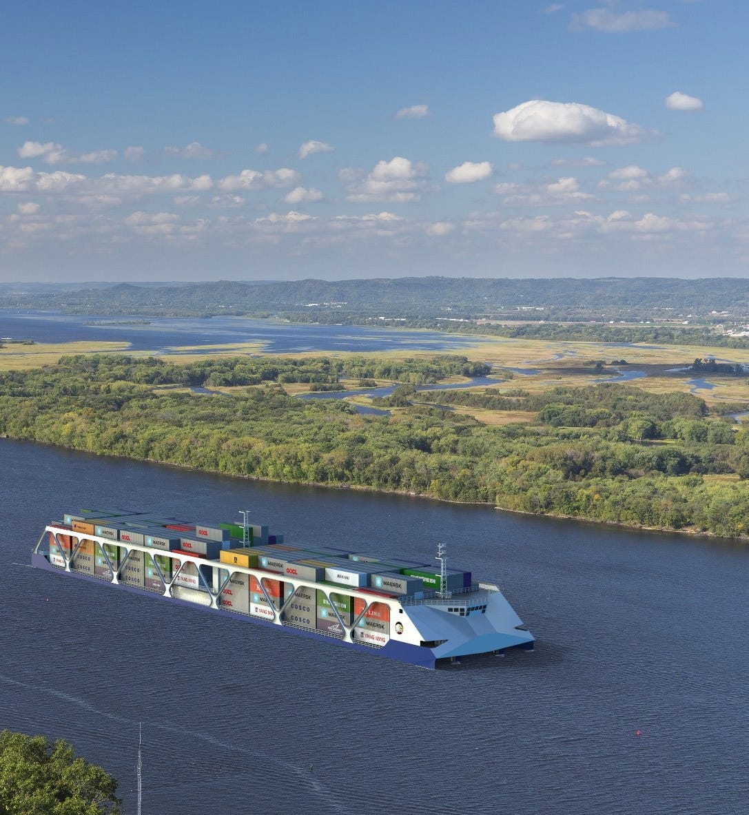 Proposed marine multi-modal freight terminal at the International Port of Memphis.