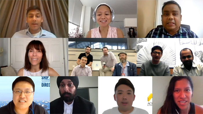 The judges for she1k's Season 2 pitch of C-shark tank that was conducted online.