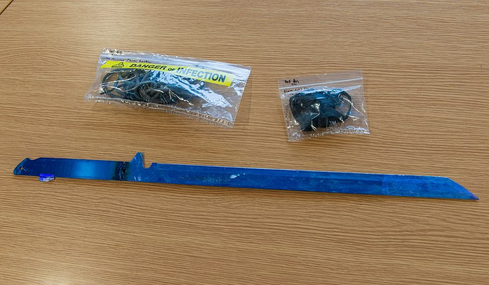 West Yorkshire Police released a picture of the Samurai sword used in the horrific murder