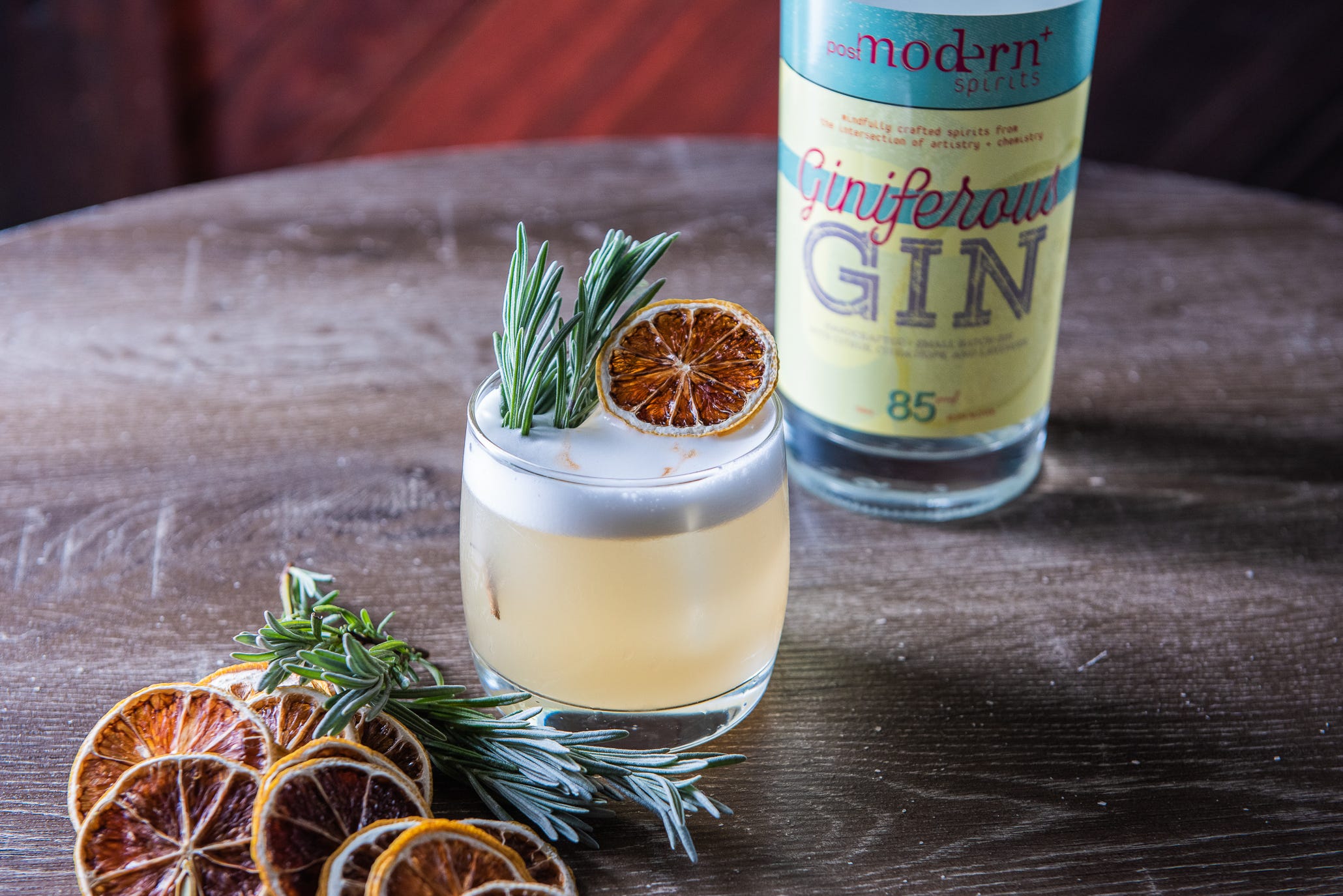 This fall cocktail features Giniferous Gin from PostModern Spirits.