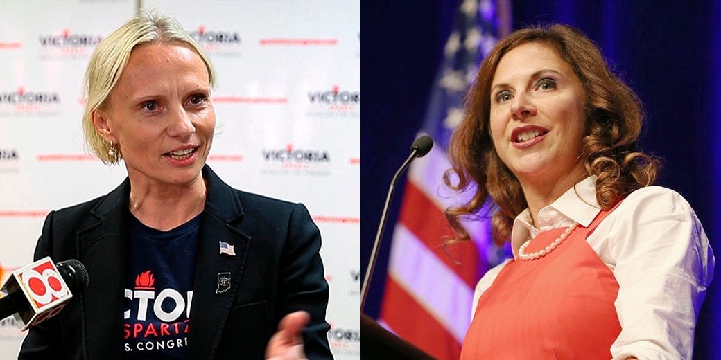 Republican Victoria Spartz and Democrat Christina Hale, candidates for the 5th Congressional District.