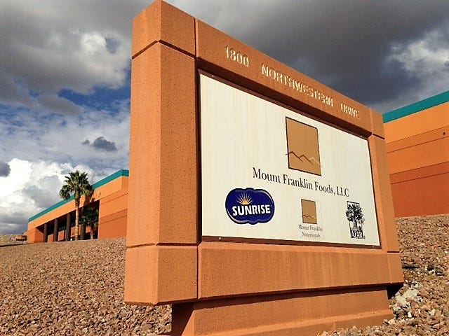 Mount Franklin Foods headquarters is at 1800 Northwestern Drive in the Northwest Corporate Center in West El Paso.