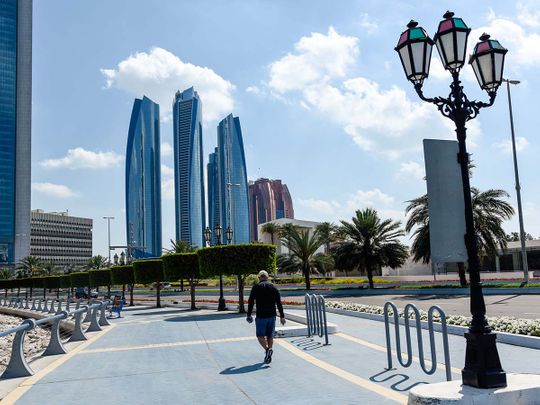 Stock Abu Dhabi skyline