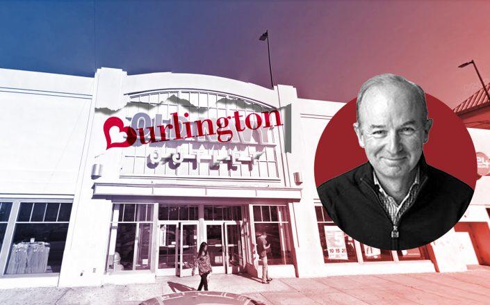 Burlington CEO Michael Sullivan and 2163 Tilden Avenue (Burlington via Facebook; Google Maps)