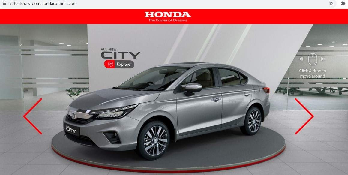 The virtual showrooms would add to the physical sales network of the company. Honda currently has around 350 dealerships across the country.