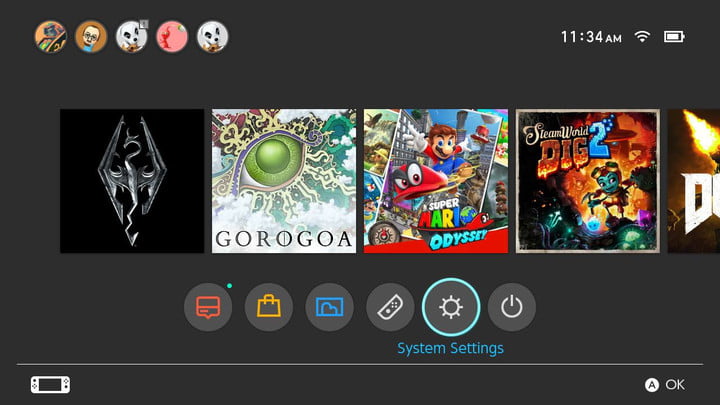 how to take screenshots on switch settings
