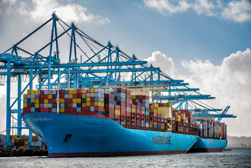Eleonora Maersk Los Angeles Record