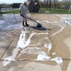 Jerry Johnson of MKE Property Detailing, and a new resident of Hales Corners, volunteered his time and equipment to clean the pool deck during the Friends of Hales Corners Park and Pool Cleanup on May 5.