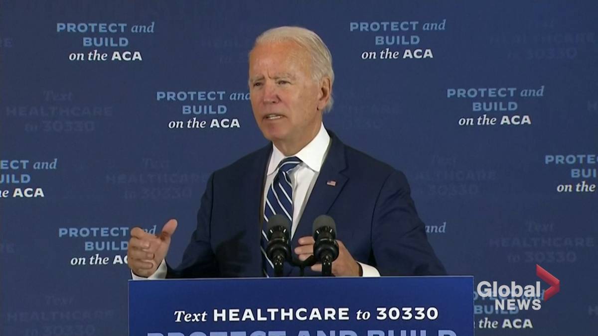 Click to play video 'Coronavirus: Biden says pandemic is worsening, blames Trump'