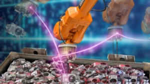 Fast Deployment Robot Bin Picking Uses Quad Optical Sensor