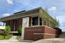 North entrance to campus