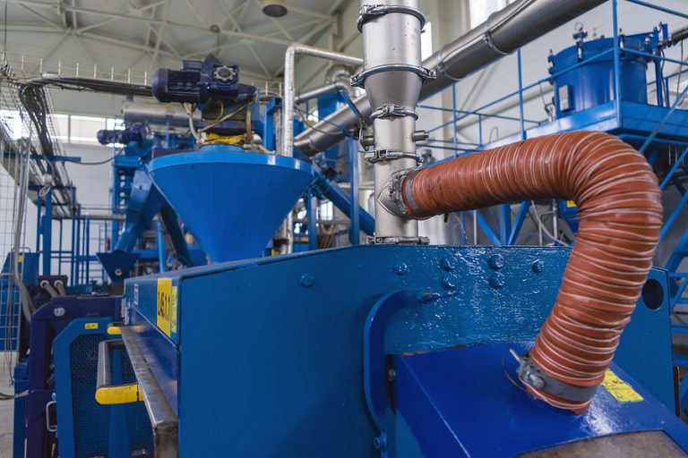 A biodiesel plant in operation
