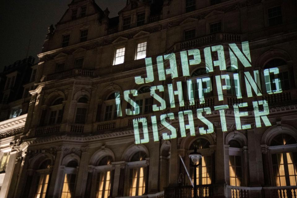 Protestors from Ocean Rebellion focused on the role of Japan in pushing through more polluting legislation at the IMO