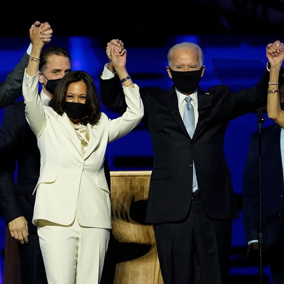 President-Elect Joe Biden And Vice President-Elect Kamala Harris Address The Nation After Election Win