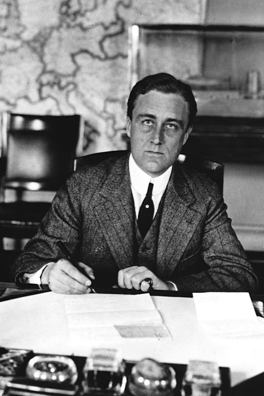 Franklin D. Roosevelt as Assistant Secretary of the Navy, a post he held from 1913 to 1920, and at age 31, was the youngest Assistant Secretary to hold the position.